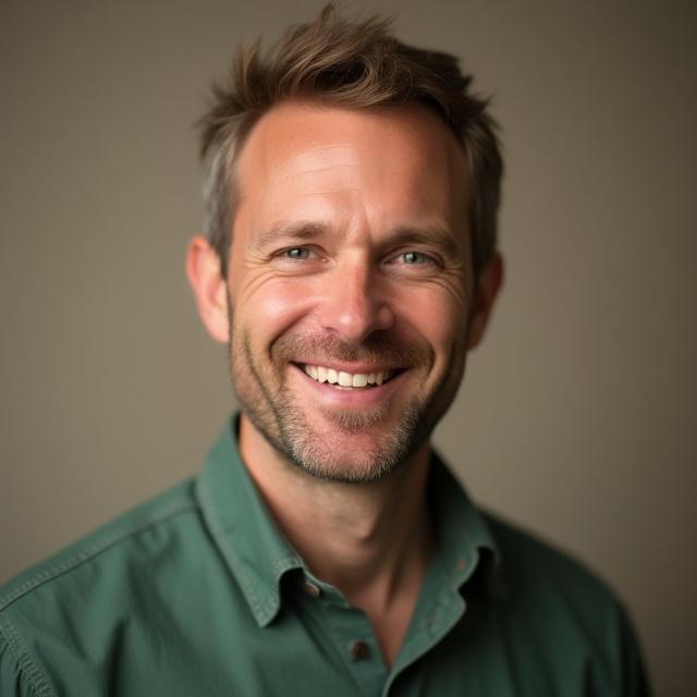 Porträtt av Erik Svensson, grundare och mästersnickare